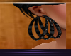 trihoop studded earrings