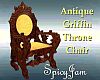 Antq Griffin Throne Chr6