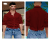 dress shirt - DARK RED