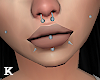 Silver Face Piercings
