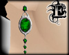 DCUK Goth Emerald Earngs