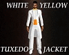 White Yellow Tux Jacket