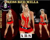 SM - DRESS RED MILLA/ABS