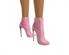 Short Suede Boots Pink