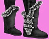 Dark Gray Winter Boots
