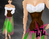 Wench Dress Pink & Green