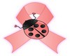LadyBug Ribbon Sticker