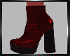 E* Red Black Boots