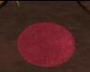 burgandy round rug