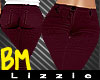*L* BM Skinnies Burgandy