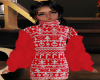 Girls Red Xmas Fur Coat