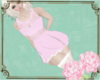 A: Lace dress pink