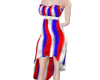 Striped Ruffle Dress