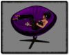 Purple Velvet Papi Chair