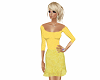 !BD Yellow & Lace Dress