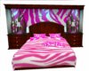 pink zebra bed
