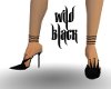 Wild black shoes