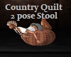 CountryQuilt Mauve Stool