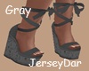 Laced Wedge Gray