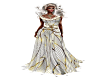 gold&white gown