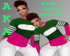 AkA Pink/Green Sweater