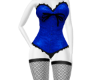 Bristi Corset Blue-Black