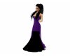Blackviolett dress long