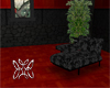 B*Black/Gr Floral Chaise