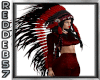 Red Black Headdress