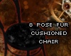 [P] black pose chair