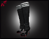 Cassia Black Socks Heels