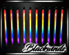 Rainbow Neon Poles x10