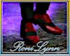 Lace-Up Red Black