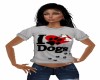"I LOVE DOGS" T-SHIRT