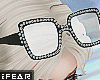 ♛Elia Black_W Glasses