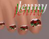 christmas nails. xmas