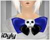 ~D skull ChestBow Blue