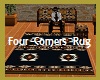 Four Corners Black Rug