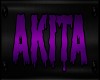 Akita's Purple Collar
