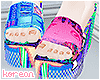 🍡 8bit anime slippers