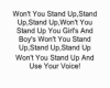 STAND UP-SugarLand