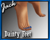 Blue Nails Dainty Feet