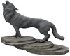 Gray Wolf Statue