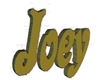 !Em Gold Joey 3D Sign