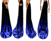 blue flamed skirt