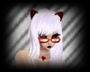 Dark red cat ears