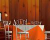 tangerine wedding table