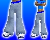 Blue Baggy Boxer Pants