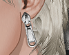 恐. Zipper Earrings