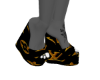 L-V BLACK-GOLD WEDGES